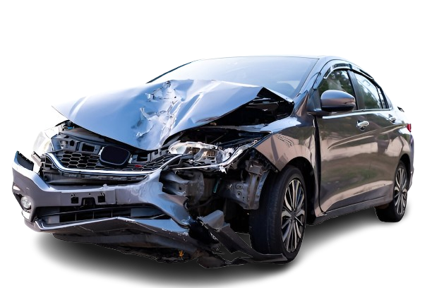 black sedan scrap car